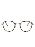 Oliver Peoples lunettes de vue rondes à effet écailles de tortue