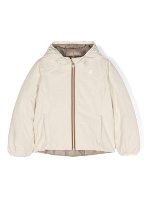 K Way Kids veste matelassée à logo appliqué - Blanc