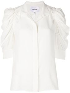 FRAME chemise Gillian à fronces - Blanc