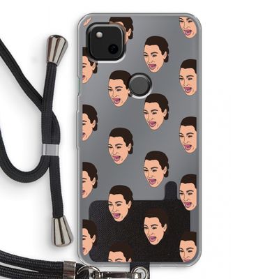 Ugly Cry Call: Pixel 4a Transparant Hoesje met koord