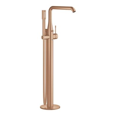 GROHE Essence New Afbouwdeel vrijstaande badkraan - omstel - draaibare uitloop 27.7cm - handdouche - doucheslang - brushed warm sunset 23491dl1