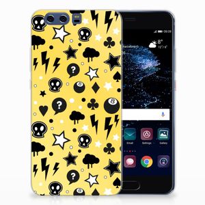 Silicone Back Case Huawei P10 Plus Punk Geel