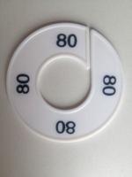 Maatring wit/zwart 80