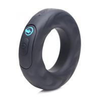 5X E-Stim Pro Silicone Vibrating Cock Ring + Remote - thumbnail