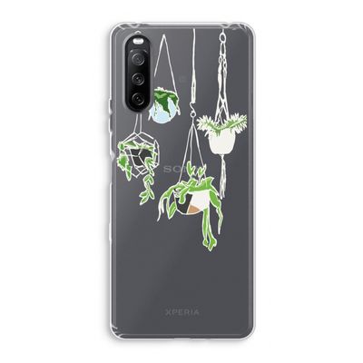 Hang In There: Sony Xperia 10 III Transparant Hoesje