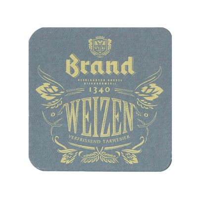 Brand - Bierviltjes "Weizen" - 400 stuks (4x 100 stuks)