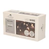 Anna's Collection Draadverlichting - zilver - 5 m - 100 lampjes - kerstverlichting