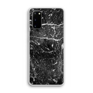 Zwart marmer: Samsung Galaxy S20 Transparant Hoesje