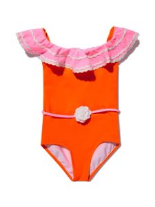 Nessi Byrd Kids maillot de bain Pina à volants - Orange