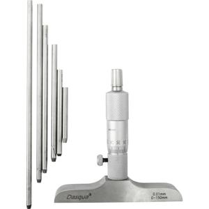 Dasqua 4611-8125 Dieptemicrometer Met controlemaat 0 - 150 mm DIN 863