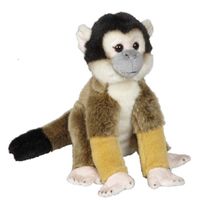 Pluche bruine doodshoofdaapje aap/apen knuffel 28 cm speelgoed - thumbnail