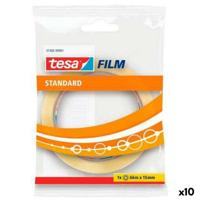 Plakband TESA Standard 66 m 15 mm Transparant (10 Stuks)