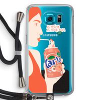 Peach please!: Samsung Galaxy S6 Transparant Hoesje met koord