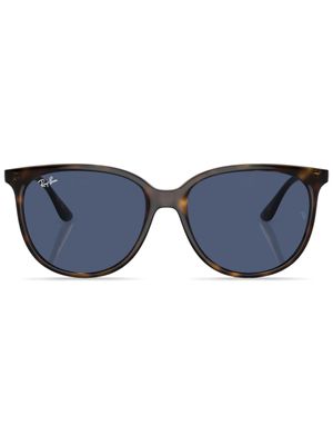 Ray-Ban lunettes de soleil carrées à effet écailles de tortue - Vert