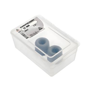 Deurbuffer rubber 25mm grijs 2st - Deltafix