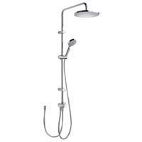 Tres Selection glijstang set met regendouche 111 cm rond chroom