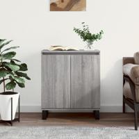 Dressoir 60x35x70 cm bewerkt hout grijs sonoma eikenkleurig - thumbnail