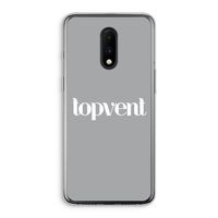 Topvent Grijs Wit: OnePlus 7 Transparant Hoesje