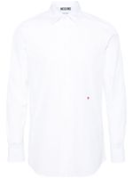 Moschino chemise à cœur brodé - Blanc