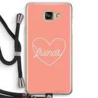 Friends heart: Samsung Galaxy A5 (2016) Transparant Hoesje met koord
