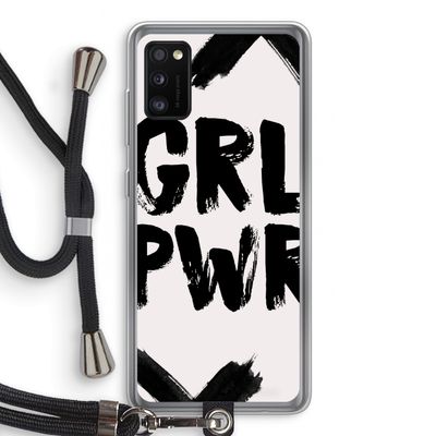 Girl Power #2: Samsung Galaxy A41 Transparant Hoesje met koord