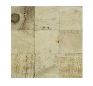 Stabigo Parquet 10x10 Onyx Tumble mozaiek 30x30 cm wit mat