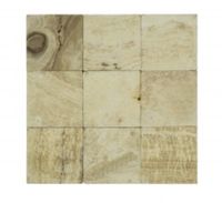 Stabigo Parquet 10x10 Onyx Tumble mozaiek 30x30 cm wit mat