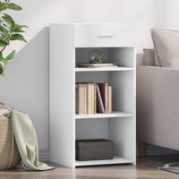 Dressoir 45x42,5x93 cm bewerkt hout wit