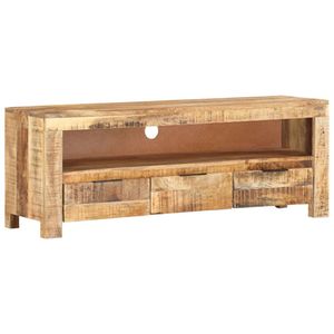 vidaXL Tv-meubel 110x30x40 cm ruw mangohout