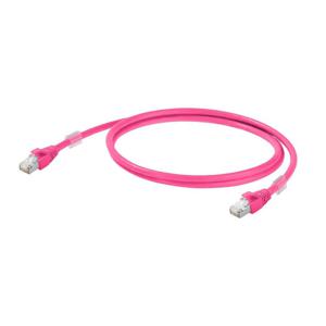 Weidmüller 1201270020 RJ45 Netwerkkabel, patchkabel CAT 6A S/FTP 2.00 m Magenta UL gecertificeerd 1 stuk(s)