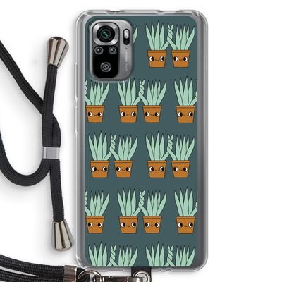 Sansevieria: Xiaomi Redmi Note 10S Transparant Hoesje met koord