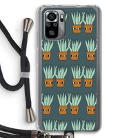 Sansevieria: Xiaomi Redmi Note 10S Transparant Hoesje met koord