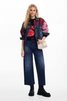 Patchwork spijkerjack - BLUE - XS