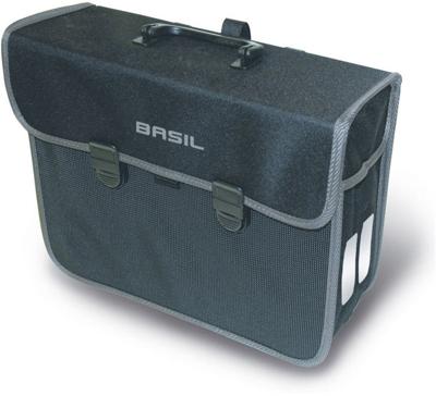 Basil malaga fietstas zwart 13l