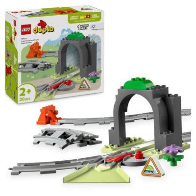 LEGO DUPLO My Town 10425 Expansion Set: Train Tracks and Tunnel - Children's Toy