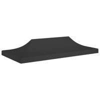 Partytentdak 270 g/m² 6x3 m zwart
