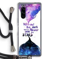 Stars quote: Sony Xperia 5 Transparant Hoesje met koord Stars quote: Sony Xperia 5 Transparant Hoesje met koord