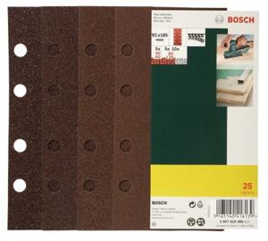 Bosch Accessories 2607019495 Oscillerend schuurpapierset Met klittenband, Geperforeerd Korrelgrootte 60, 80, 120 (l x b) 185 mm x 93 mm 1 set(s)