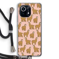 Alpacas: Xiaomi Mi 11 Transparant Hoesje met koord