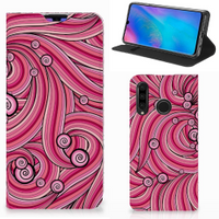 Huawei P30 Lite New Edition Bookcase Swirl Pink - thumbnail