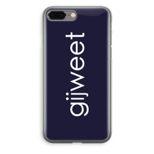 Gijweet: iPhone 8 Plus Transparant Hoesje