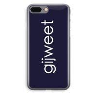 Gijweet: iPhone 8 Plus Transparant Hoesje