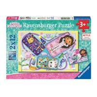 Ravensburger Gabby&apos;s Poppenhuis Legpuzzel 2x12 stuks - thumbnail