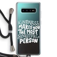 The prettiest: Samsung Galaxy S10 Plus Transparant Hoesje met koord