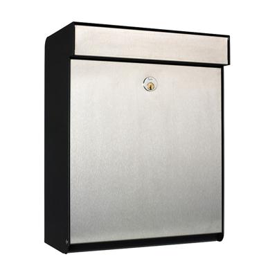 Allux Brievenbus Grundform Zwart/Inox - 40400060
