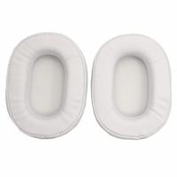 1 paar zachte spons OORWARMER hoofdtelefoon jas voor audio-Technica ATH-MSR7/M50X/M20/M40/M40X (wit)