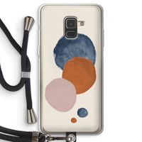 Geo #4: Samsung Galaxy A8 (2018) Transparant Hoesje met koord