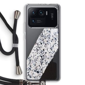 Gespikkelde marmer: Xiaomi Mi 11 Ultra Transparant Hoesje met koord