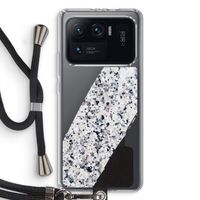 Gespikkelde marmer: Xiaomi Mi 11 Ultra Transparant Hoesje met koord