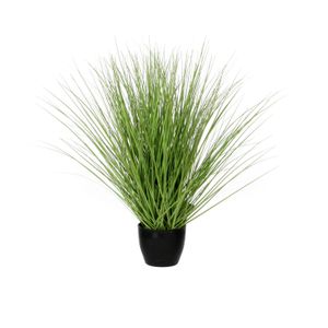 Kunstgras/grasplant kunstplant groen in pot H50 x D40 cm   -